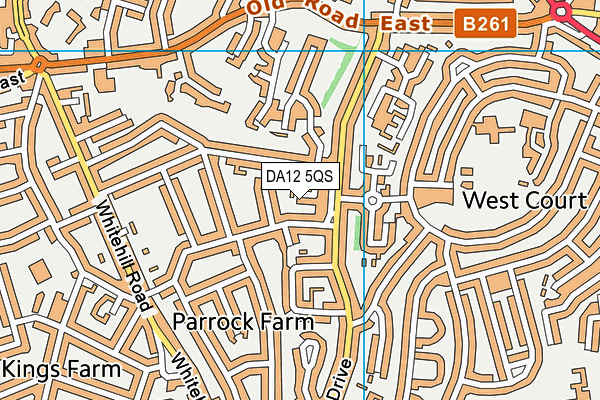 DA12 5QS map - OS VectorMap District (Ordnance Survey)