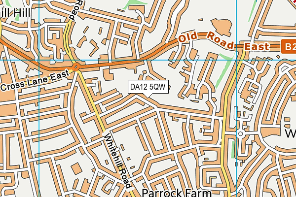 DA12 5QW map - OS VectorMap District (Ordnance Survey)