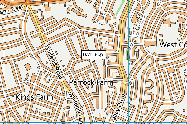 DA12 5QY map - OS VectorMap District (Ordnance Survey)