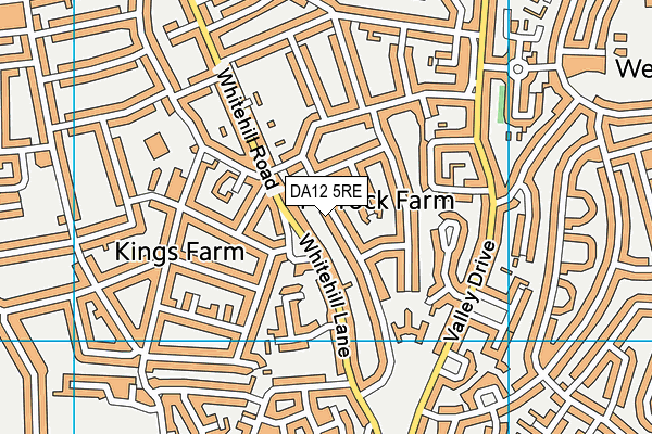 DA12 5RE map - OS VectorMap District (Ordnance Survey)