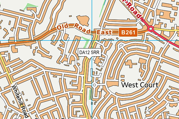 DA12 5RR map - OS VectorMap District (Ordnance Survey)