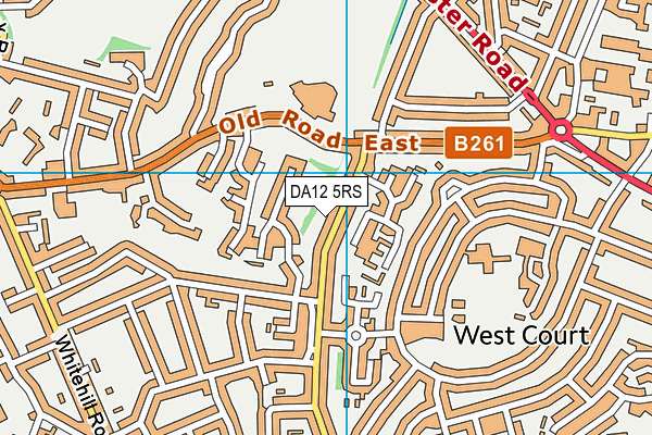 DA12 5RS map - OS VectorMap District (Ordnance Survey)