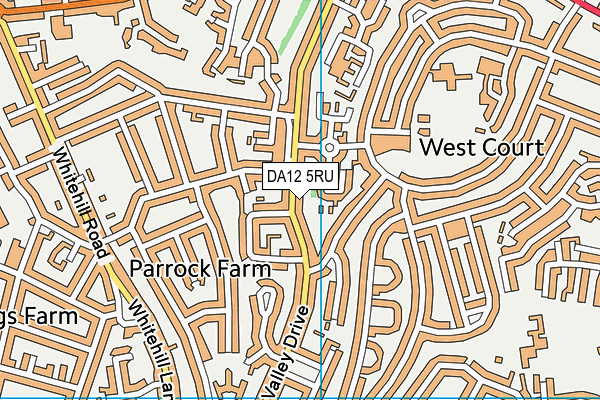 DA12 5RU map - OS VectorMap District (Ordnance Survey)