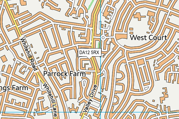 DA12 5RX map - OS VectorMap District (Ordnance Survey)