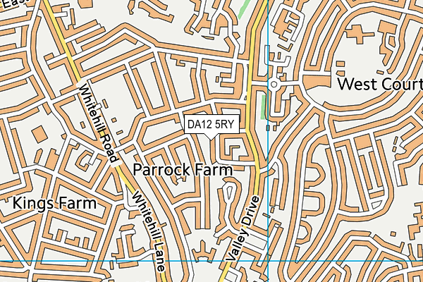 DA12 5RY map - OS VectorMap District (Ordnance Survey)