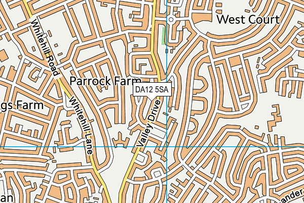 DA12 5SA map - OS VectorMap District (Ordnance Survey)