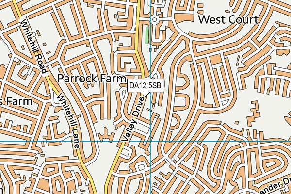DA12 5SB map - OS VectorMap District (Ordnance Survey)