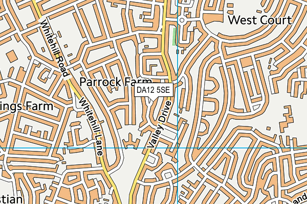 DA12 5SE map - OS VectorMap District (Ordnance Survey)