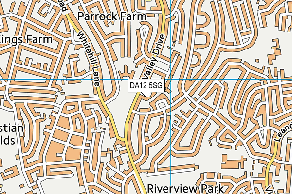 DA12 5SG map - OS VectorMap District (Ordnance Survey)