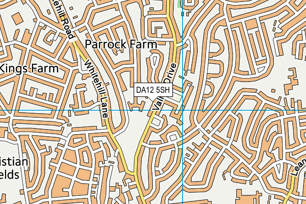 DA12 5SH map - OS VectorMap District (Ordnance Survey)