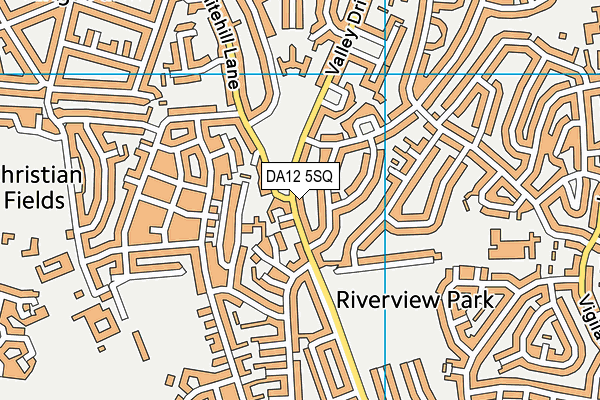 DA12 5SQ map - OS VectorMap District (Ordnance Survey)
