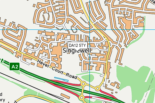 Singlewell Primary School map (DA12 5TY) - OS VectorMap District (Ordnance Survey)