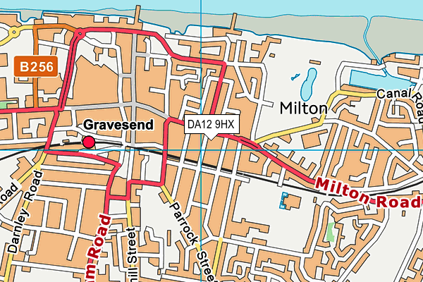 DA12 9HX map - OS VectorMap District (Ordnance Survey)