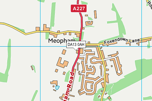 Meopham School map (DA13 0AH) - OS VectorMap District (Ordnance Survey)