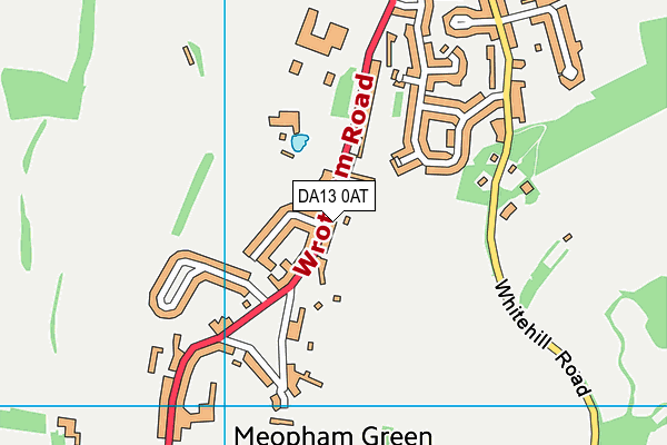 Meopham Table Tennis Club map (DA13 0AT) - OS VectorMap District (Ordnance Survey)