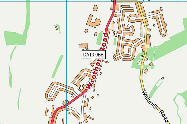 DA13 0BB map - OS VectorMap District (Ordnance Survey)
