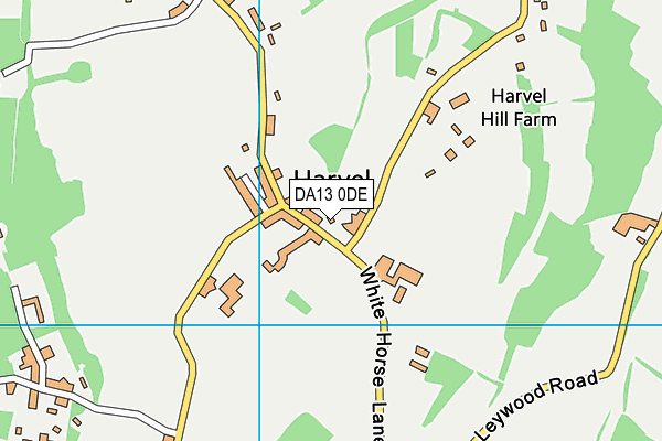 DA13 0DE map - OS VectorMap District (Ordnance Survey)