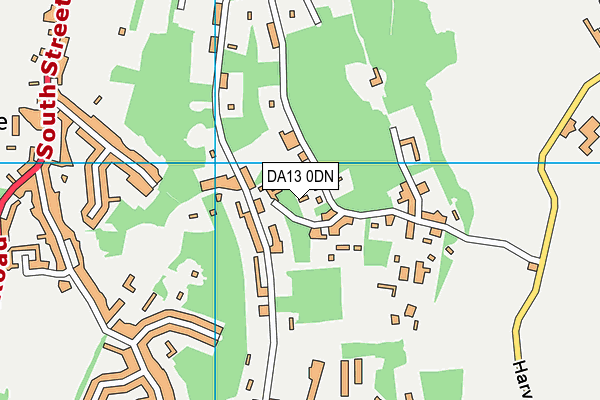 DA13 0DN map - OS VectorMap District (Ordnance Survey)