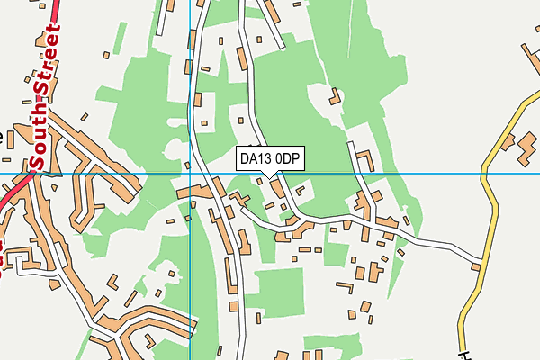 DA13 0DP map - OS VectorMap District (Ordnance Survey)