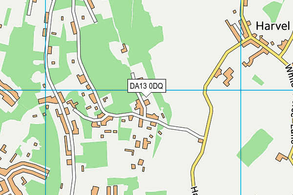 DA13 0DQ map - OS VectorMap District (Ordnance Survey)