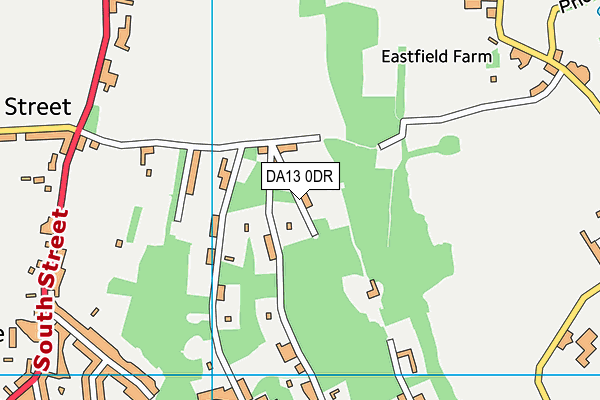 DA13 0DR map - OS VectorMap District (Ordnance Survey)