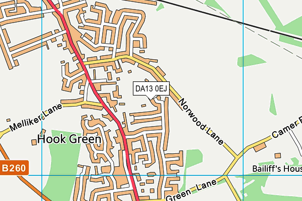 DA13 0EJ map - OS VectorMap District (Ordnance Survey)