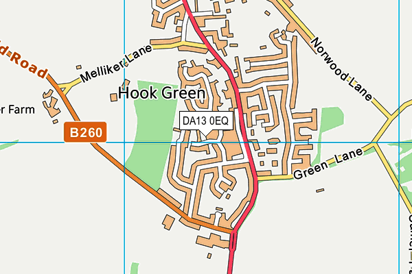 DA13 0EQ map - OS VectorMap District (Ordnance Survey)
