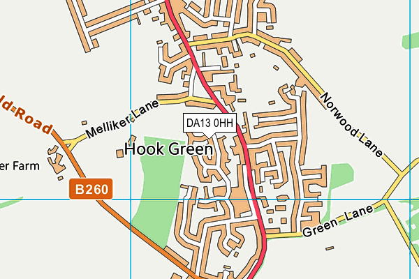 DA13 0HH map - OS VectorMap District (Ordnance Survey)