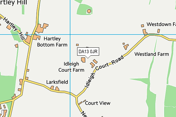 DA13 0JR map - OS VectorMap District (Ordnance Survey)