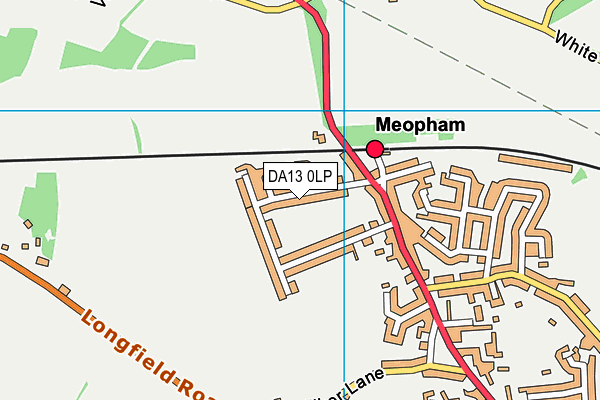 DA13 0LP map - OS VectorMap District (Ordnance Survey)