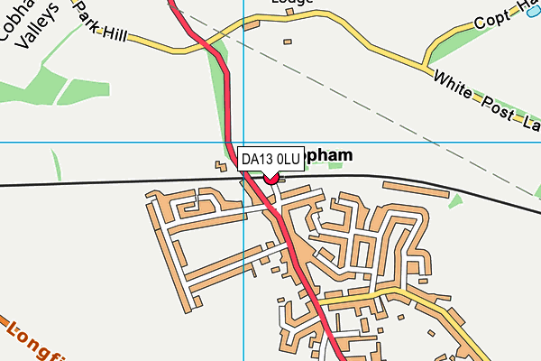 DA13 0LU map - OS VectorMap District (Ordnance Survey)