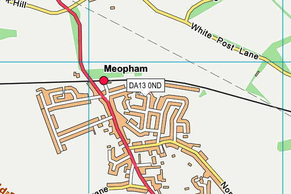 DA13 0ND map - OS VectorMap District (Ordnance Survey)