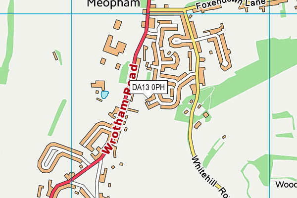 DA13 0PH map - OS VectorMap District (Ordnance Survey)