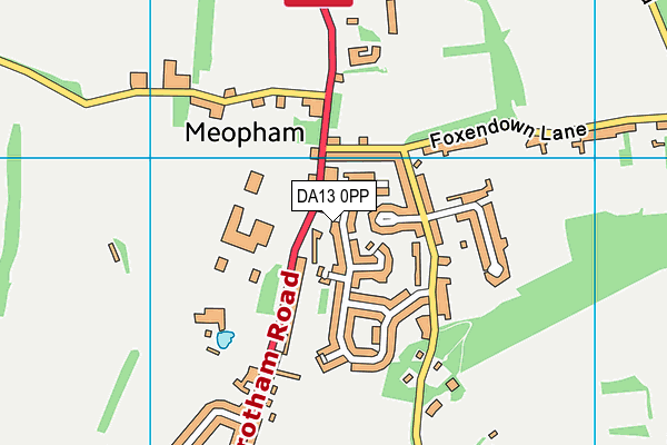DA13 0PP map - OS VectorMap District (Ordnance Survey)