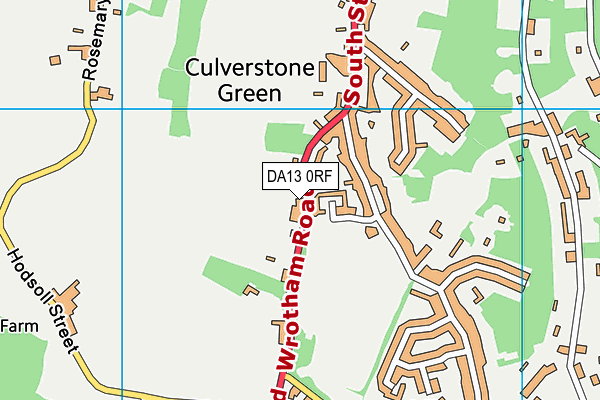 Culverstone Green Primary School map (DA13 0RF) - OS VectorMap District (Ordnance Survey)
