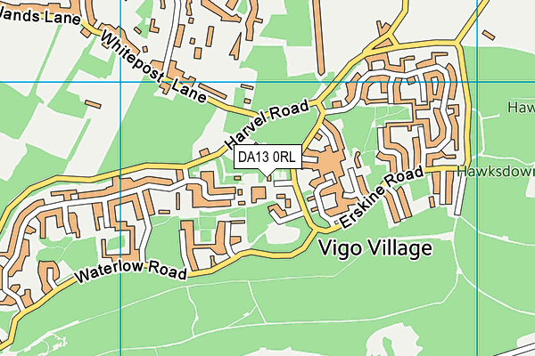 Vigo Village School map (DA13 0RL) - OS VectorMap District (Ordnance Survey)