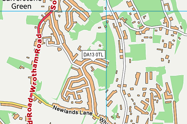 DA13 0TL map - OS VectorMap District (Ordnance Survey)