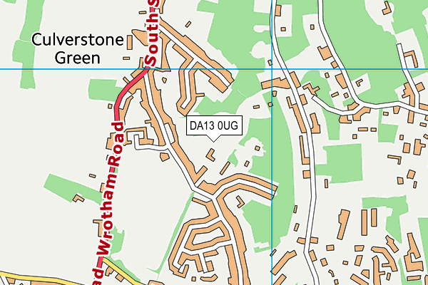DA13 0UG map - OS VectorMap District (Ordnance Survey)