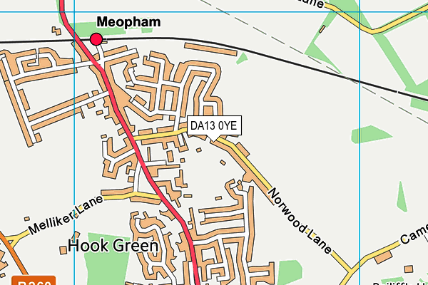Judsons Recreation Ground map (DA13 0YE) - OS VectorMap District (Ordnance Survey)