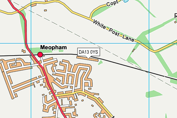 DA13 0YS map - OS VectorMap District (Ordnance Survey)