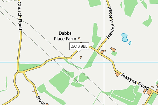 DA13 9BL map - OS VectorMap District (Ordnance Survey)