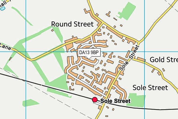 DA13 9BP map - OS VectorMap District (Ordnance Survey)