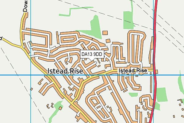 DA13 9DD map - OS VectorMap District (Ordnance Survey)