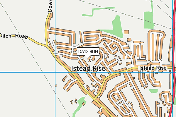DA13 9DH map - OS VectorMap District (Ordnance Survey)