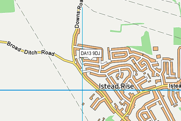 DA13 9DJ map - OS VectorMap District (Ordnance Survey)