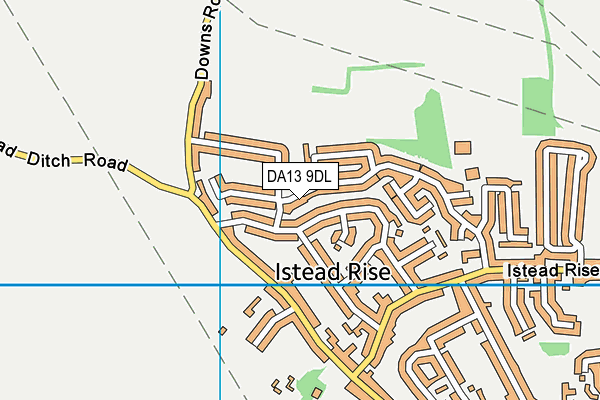 DA13 9DL map - OS VectorMap District (Ordnance Survey)