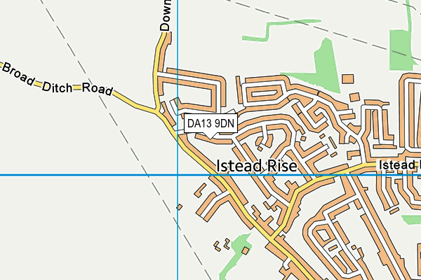 DA13 9DN map - OS VectorMap District (Ordnance Survey)