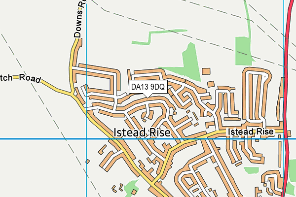 DA13 9DQ map - OS VectorMap District (Ordnance Survey)