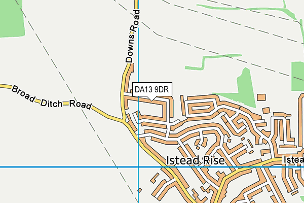 DA13 9DR map - OS VectorMap District (Ordnance Survey)