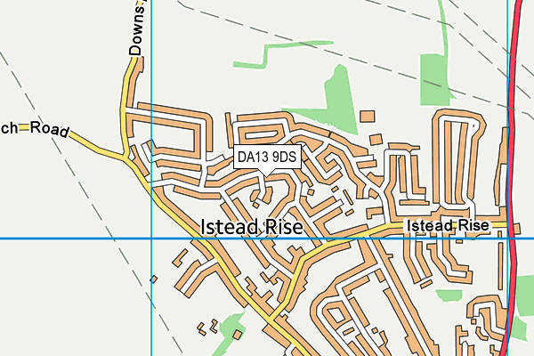 DA13 9DS map - OS VectorMap District (Ordnance Survey)